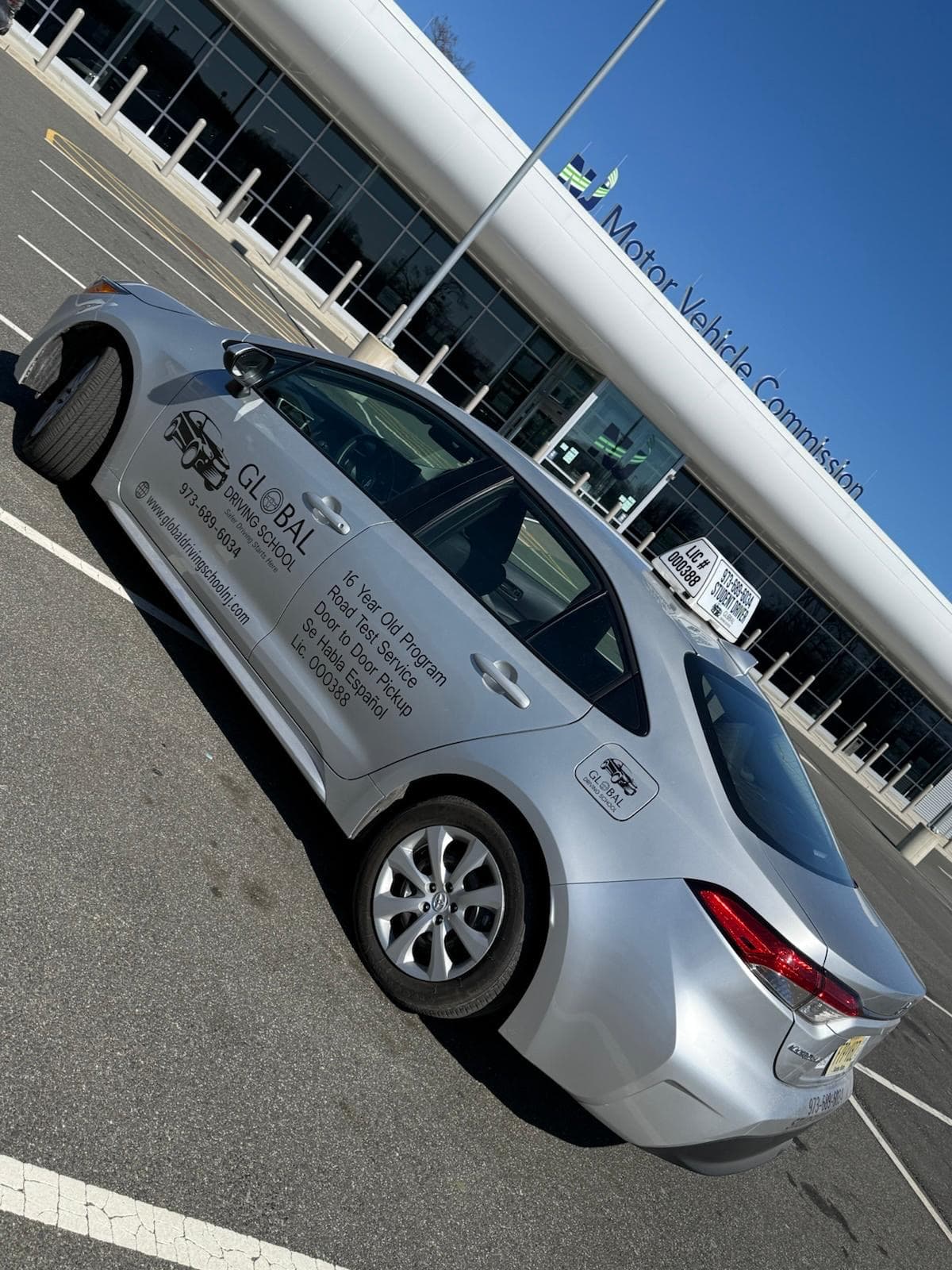 Global Driving School Vehicle at MVC